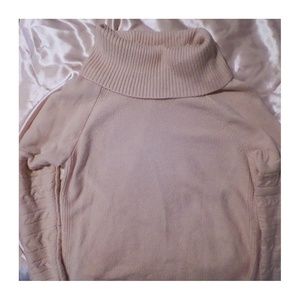 calvin klein pink swoop neck sweater